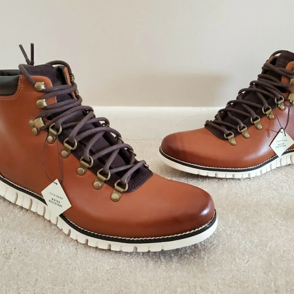 Cole Haan Men's Zerogrand Tan Hiker Waterproof Hiking Boot